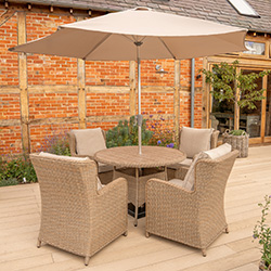 Image of Kettler Derwent 4 Seat Dining Set