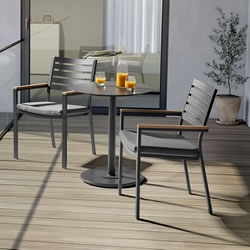 Small Image of Kettler Elba Bistro Set with Signature Cushions