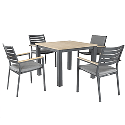 Extra image of Kettler Elba 4 Seat Dining Set with Signature Cushions