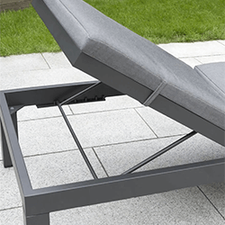 Extra image of Kettler Elba Lounger with Signature Cushions in Grey