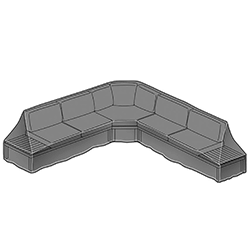 Extra image of Kettler Elba Low Lounge Large Corner Protective Cover