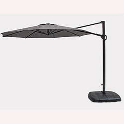 Small Image of Kettler 3.0m Round Free Arm Parasol in Grey/Taupe