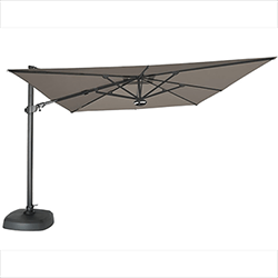 Small Image of Kettler 3.0m Free Arm Square Parasol in Grey/Taupe