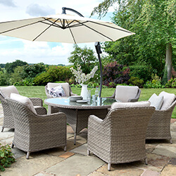 Extra image of Kettler Charlbury 6 Seat Round Casual Dining Set with Lounge Chairs
