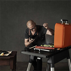Extra image of Everdure Furnace Gas BBQ in Orange