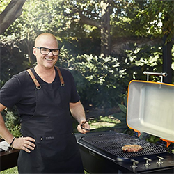 Image of Everdure Furnace Gas BBQ in Orange