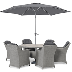 Extra image of Kettler Foxley 6 Seat Dining Set with Eco Wood Table