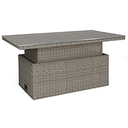 Small Image of Kettler Palma SQ Height Adjustable Table in Rattan