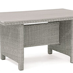 Small Image of Kettler Palma Mini Table with Polywood Top in White Wash