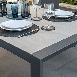 Extra image of Kettler Surf Active 6 Seater Rectangular Dining Set in Iron Grey
