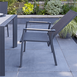 Extra image of Kettler Surf Active Multi Position Dining Chair in Iron Grey