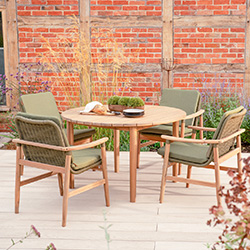 Image of Kettler Meadow 4 Seat Round Dining Set