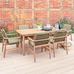Image of Kettler Meadow 6 Seat Rectangular Dining Set