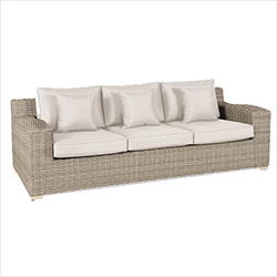 Small Image of Kettler Palma Luxe 3 Seat Sofa in Oyster and Stone