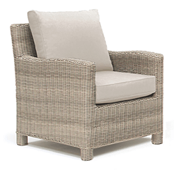 Small Image of Kettler Palma Armchair in Oyster and Stone
