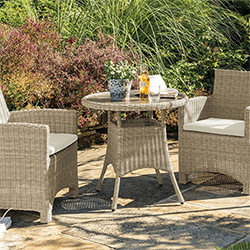 Small Image of Kettler Palma Bistro Set in Oyster & Stone