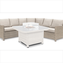 Small Image of Kettler Palma Grande Corner Sofa, Oyster and Stone - NO TABLE
