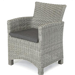 Small Image of Kettler Palma Dining Chair in White Wash