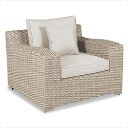 Small Image of Kettler Palma Luxe Armchair in Oyster and Stone