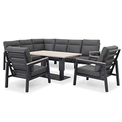Extra image of Kettler Tudor Rectangular Corner Sofa Set With Lounge Chairs