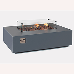 Image of EX-DISPLAY / COLLECTION ONLY - Kettler Universal Coffee Table Fire Pit - Aluminium - 132cm x 85cm