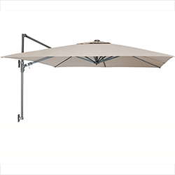 Small Image of Kettler 2.5m Wall Mounted Free Arm Parasol Grey Frame / Stone Canopy