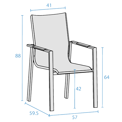 Dining chair dimensions image
