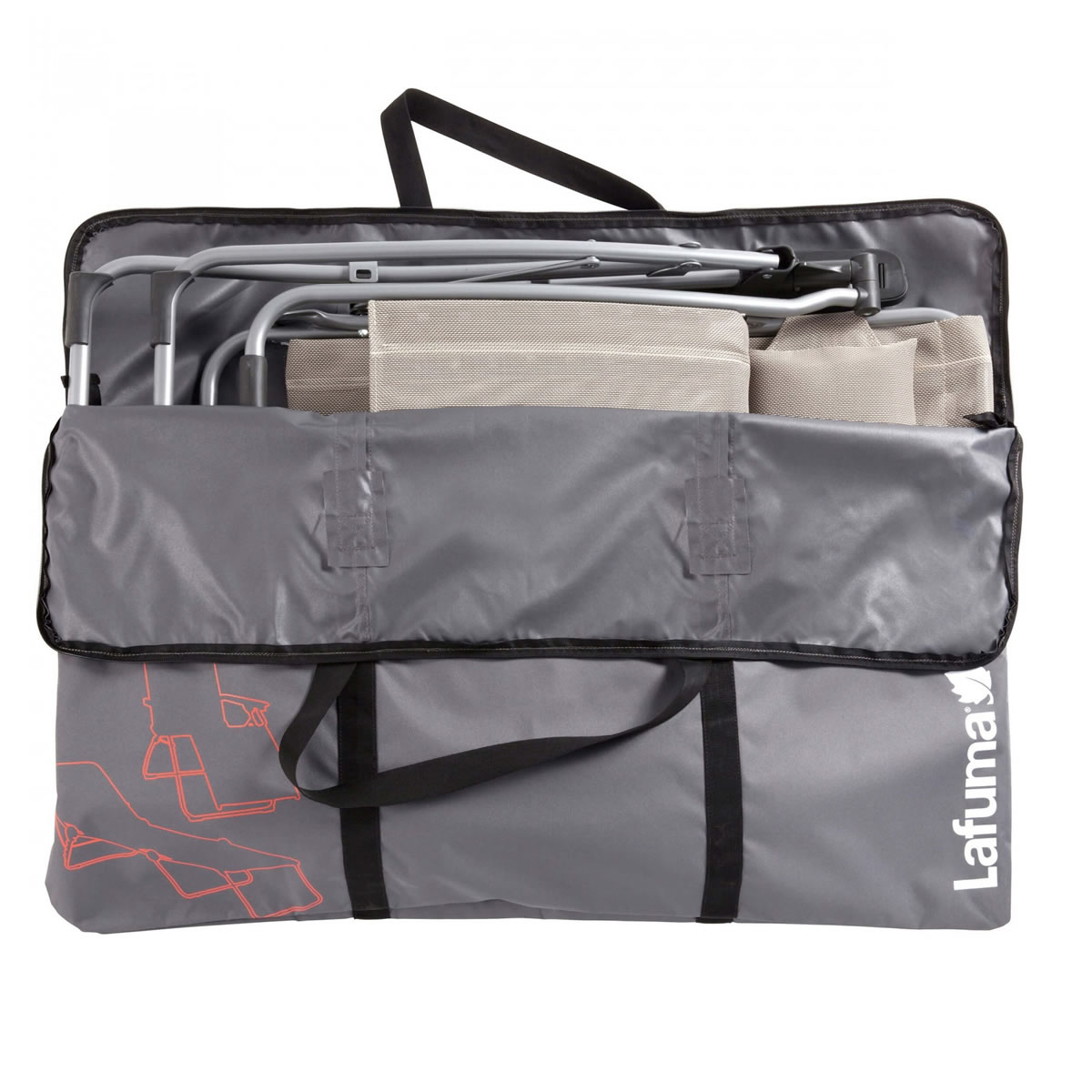 Extra image of Lafuma Carry Bag for Futura, R Clip, Rsx, Rsxa Recliners in Anthracite