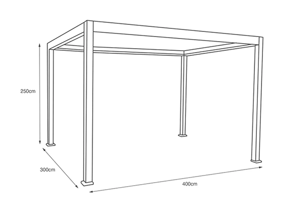 Pergola dimensions image