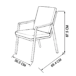 Chair dimensions image