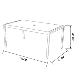 Table dimensions image