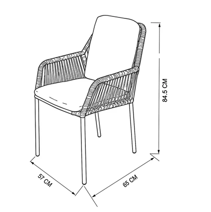 dining chair dimensions image