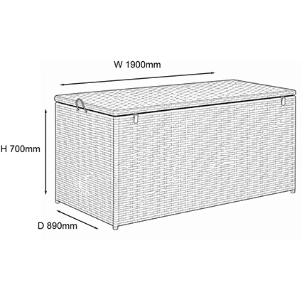 Cushion Box dimensions image