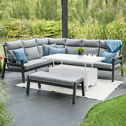 Image of LG Barcelona Corner Modular Dining Set - No Table