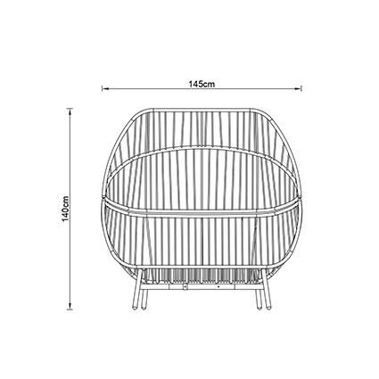 Cocoon chair dimensions image