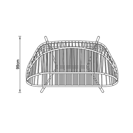 Cocoon chair dimensions image