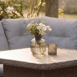 Extra image of LG St Tropez Sand Compact Corner Set with Adjustable Table
