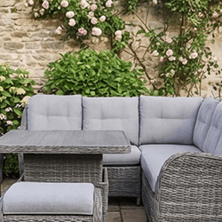 Extra image of LG St Tropez Stone Compact Corner Set with Adjustable Table