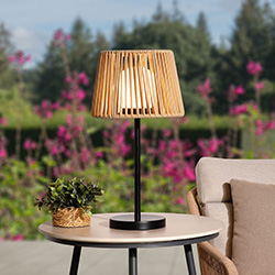 Image of EX-DISPLAY / COLLECTION ONLY - Lume Garda Latte Rope 56cm Table Lamp