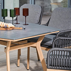 Extra image of LG Peru 6 Seat Rectangular Dining Set with 3m Parasol