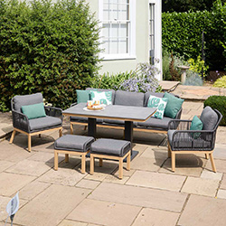 Image of LG Peru Lounge Dining Set with Adjustable Table