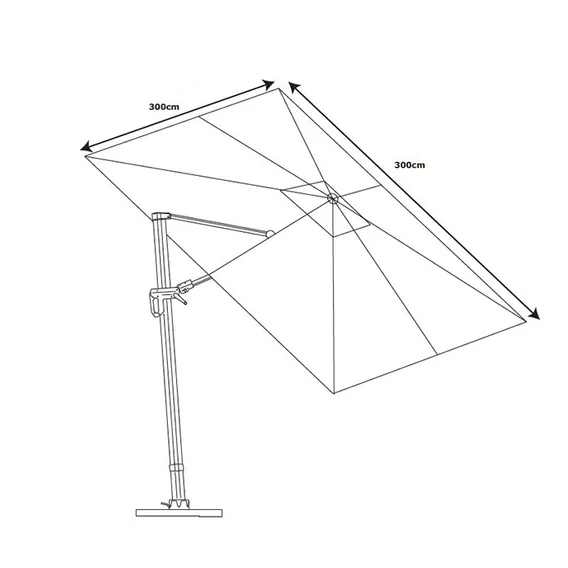 Parasol dimensions image