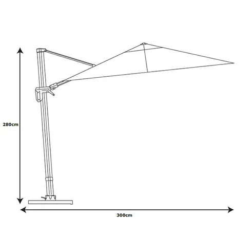 Parasol dimensions image