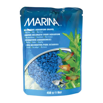 Image of Marina Decorative Aquarium Gravel Blue 450g