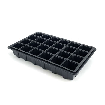 Image of Nutley's Seed Tray With 24 Cell Insert - Tray: Without Holes  - Pack Quantity: 10