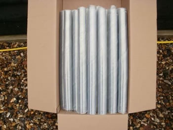 Image of 100 Clear Extra Wide Spiral Tree Guards - 60cm x 50mm