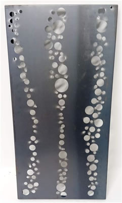 Image of Bubble Design 2mm Steel Rustic Metal Screen - 75cm tall