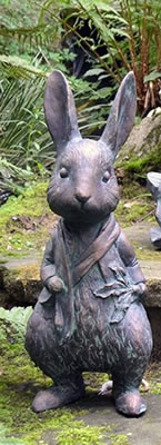 Image of Beatrix Potter Garden Sculpture - Peter Rabbit