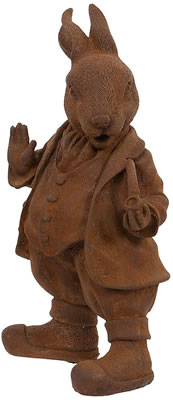 Image of Cold Cast Iron Mr Rabbit Garden Ornament from Beatrix Potter