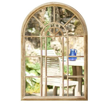 Extra image of Stone Effect Steel Victorian Style Wall Mirror